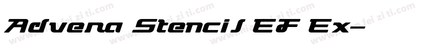 Advera Stencil EF Ex字体转换